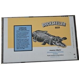 Brickskeller Beer American Alligator Endangered Species‎ flat unrolled Can